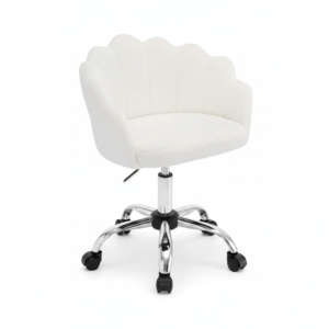 Chaise coiffeuse coquillage avec accoudoirs