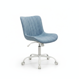 Chaise coiffeuse festonnée velours, 5 coloris