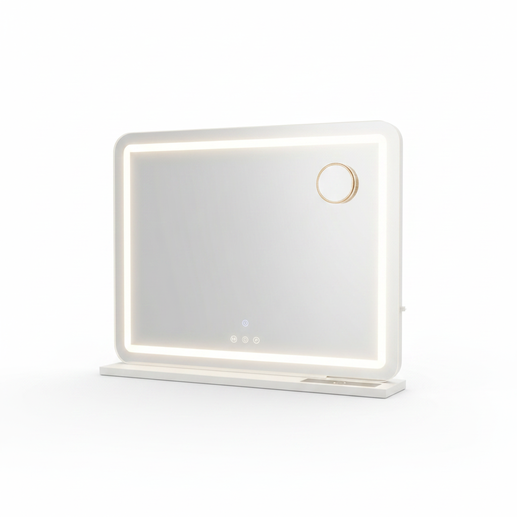 Miroir Hollywood 80×60 cm tactile, 10× grossissant