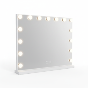 Miroir Hollywood 58×46 cm, 15 LED gradables, USB