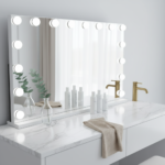 Miroir Hollywood Bluetooth 58 cm, 18 LED en ambiance