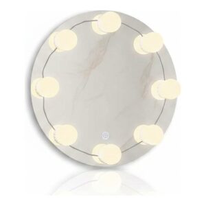 Miroir LED rond sans cadre, Ø 30 cm