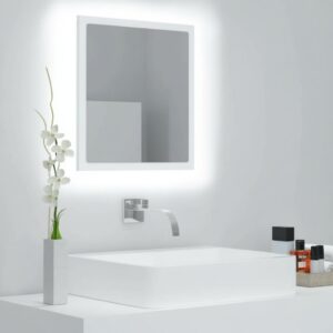 Miroir LED de salle de bain, 40 x 37 cm